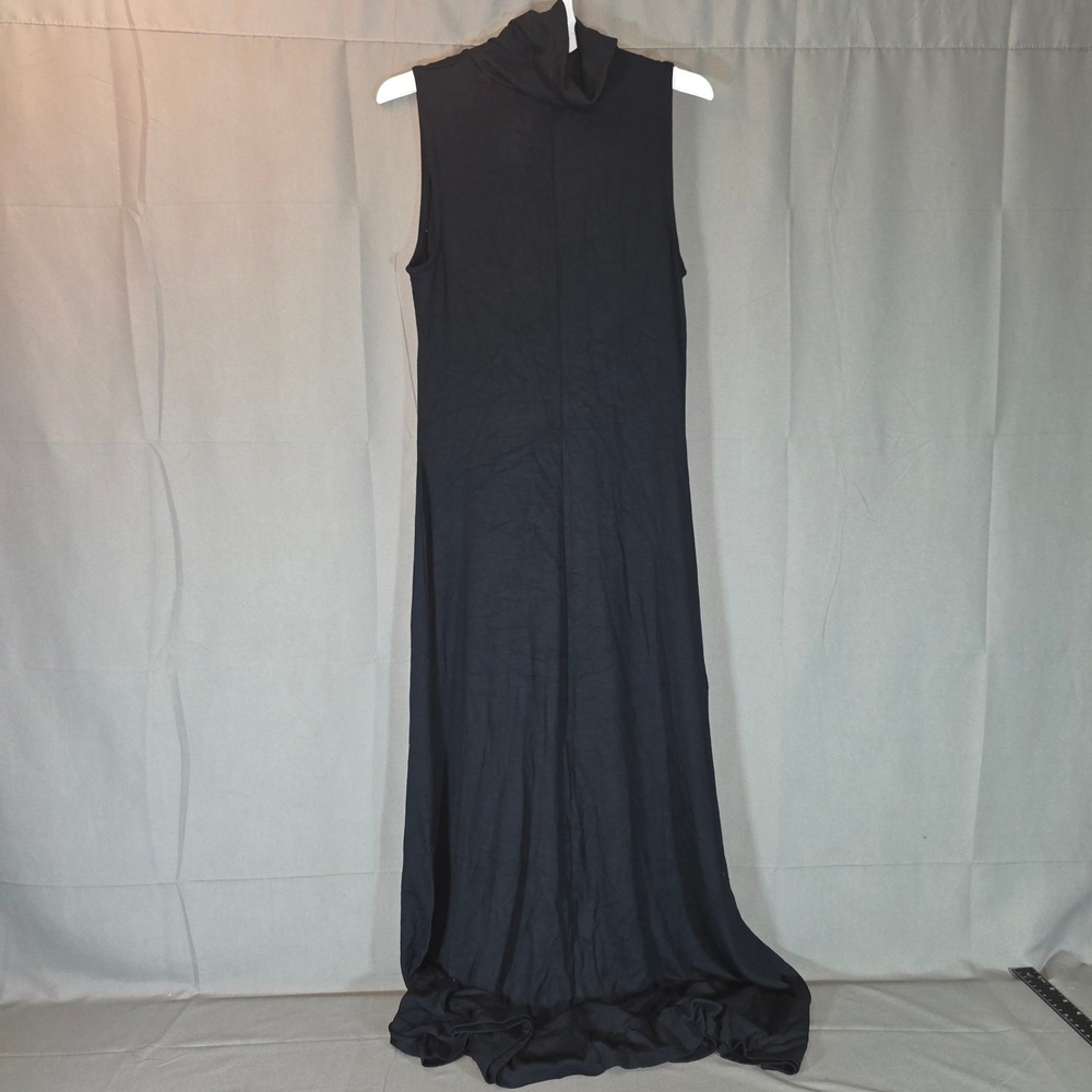 A New Day Womens Sleeveless Turtleneck Maxi Dress Black Small NWT